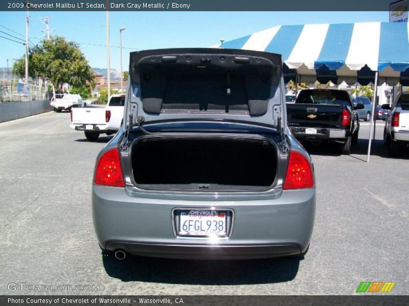 Dark Gray Metallic / Ebony 2009 Chevrolet Malibu LT Sedan