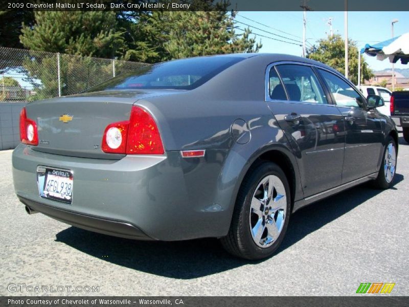 Dark Gray Metallic / Ebony 2009 Chevrolet Malibu LT Sedan