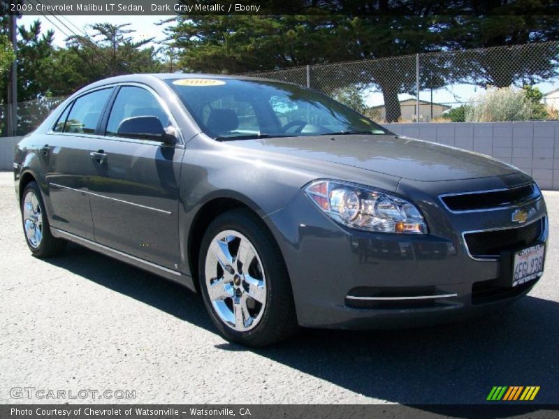Dark Gray Metallic / Ebony 2009 Chevrolet Malibu LT Sedan