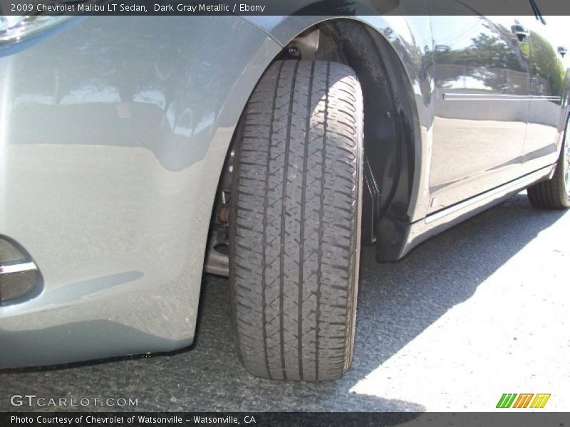 Dark Gray Metallic / Ebony 2009 Chevrolet Malibu LT Sedan