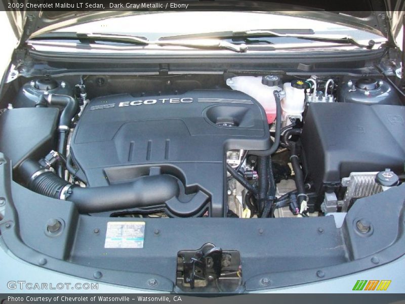 Dark Gray Metallic / Ebony 2009 Chevrolet Malibu LT Sedan