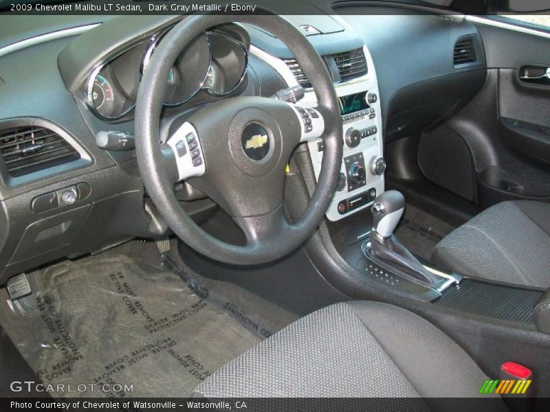 Dark Gray Metallic / Ebony 2009 Chevrolet Malibu LT Sedan