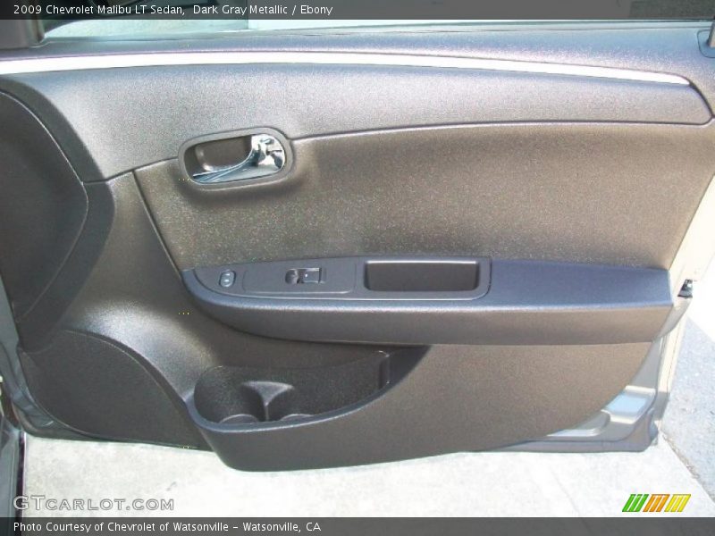 Dark Gray Metallic / Ebony 2009 Chevrolet Malibu LT Sedan
