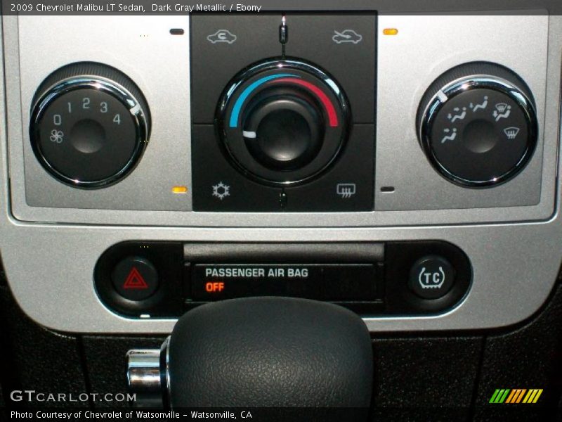 Dark Gray Metallic / Ebony 2009 Chevrolet Malibu LT Sedan