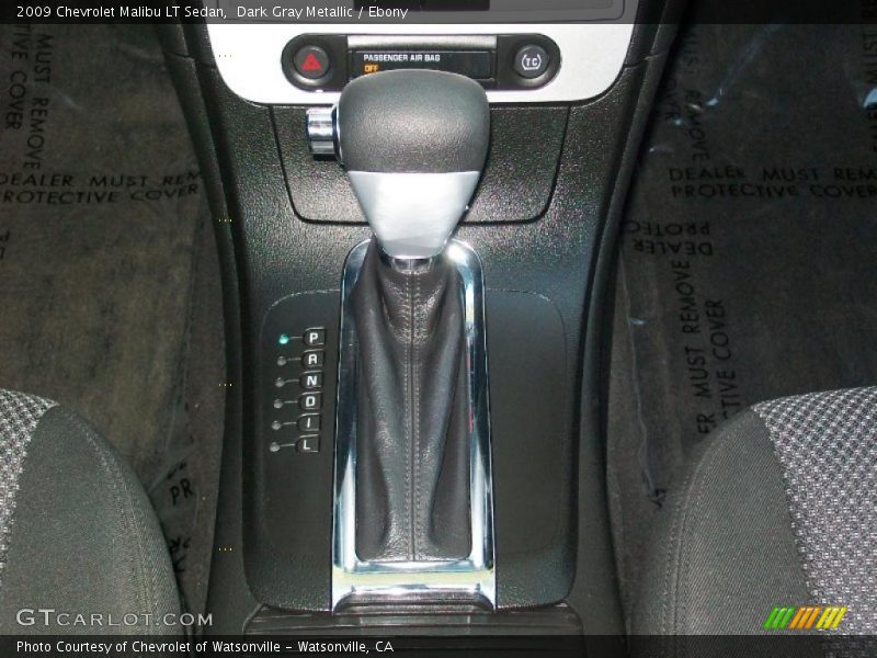 Dark Gray Metallic / Ebony 2009 Chevrolet Malibu LT Sedan