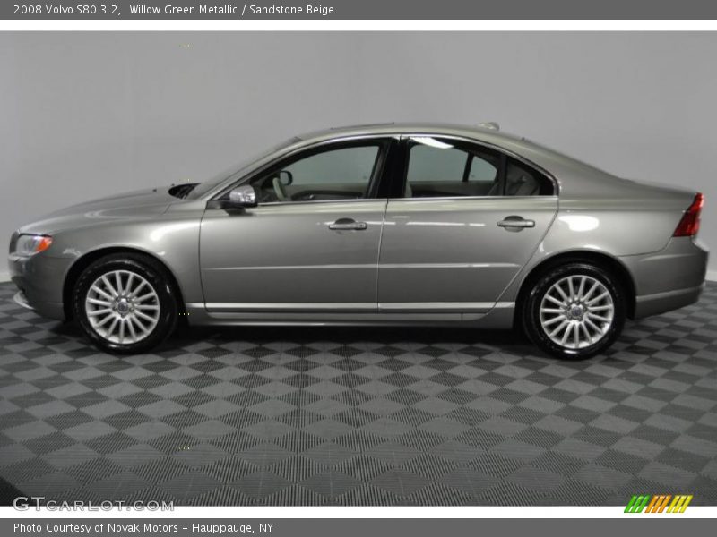 Willow Green Metallic / Sandstone Beige 2008 Volvo S80 3.2