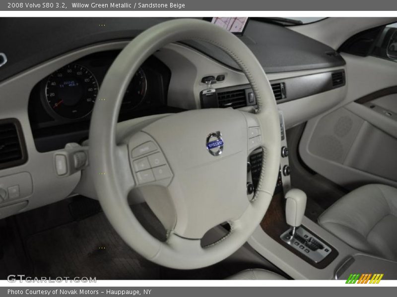 Willow Green Metallic / Sandstone Beige 2008 Volvo S80 3.2