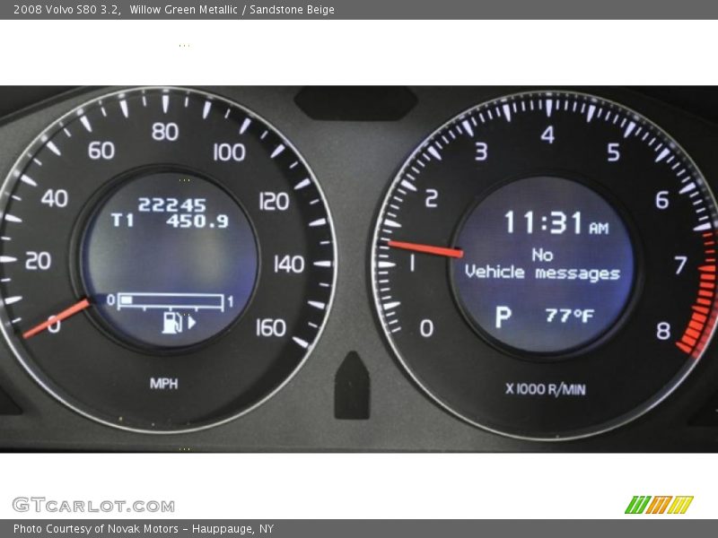 Willow Green Metallic / Sandstone Beige 2008 Volvo S80 3.2