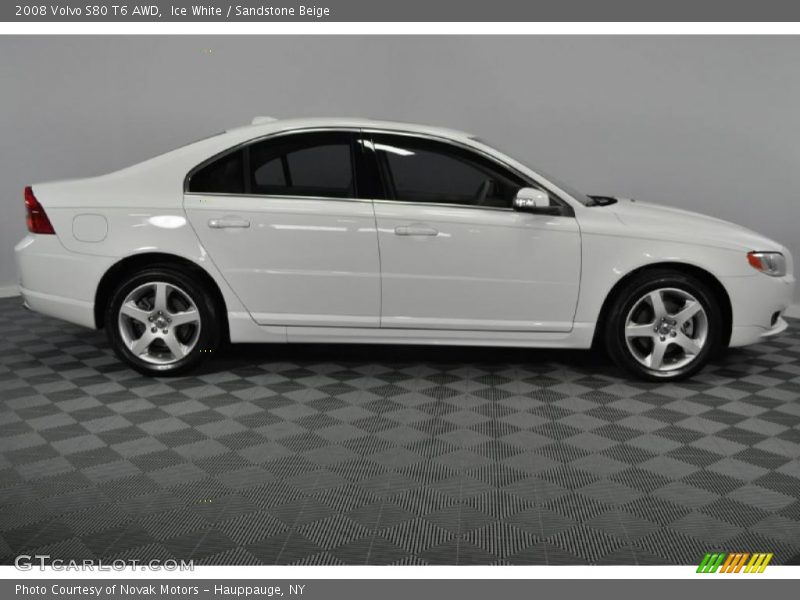 Ice White / Sandstone Beige 2008 Volvo S80 T6 AWD