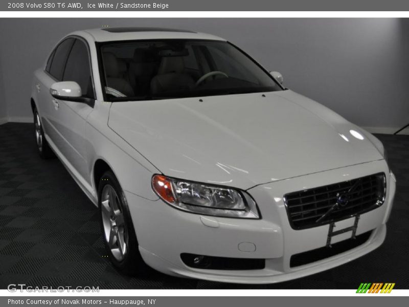 Ice White / Sandstone Beige 2008 Volvo S80 T6 AWD