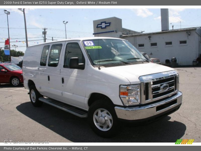 Oxford White / Medium Flint 2009 Ford E Series Van E250 Super Duty Cargo