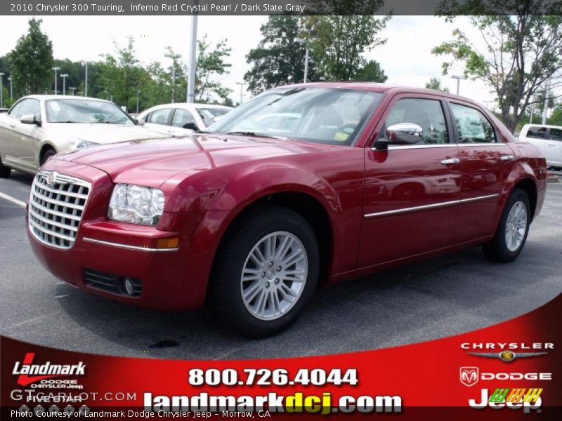 Inferno Red Crystal Pearl / Dark Slate Gray 2010 Chrysler 300 Touring