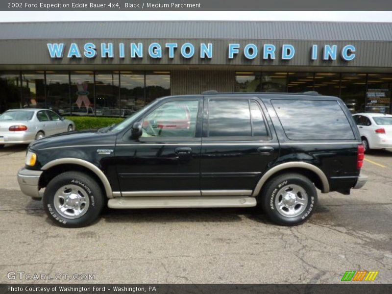 Black / Medium Parchment 2002 Ford Expedition Eddie Bauer 4x4