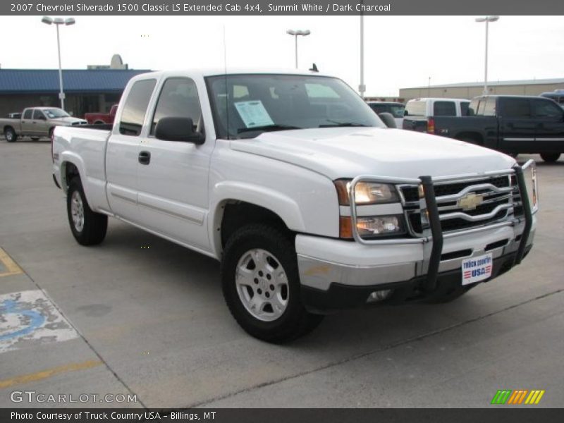 Summit White / Dark Charcoal 2007 Chevrolet Silverado 1500 Classic LS Extended Cab 4x4