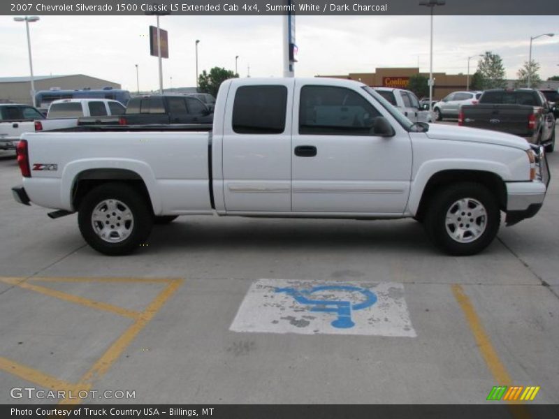 Summit White / Dark Charcoal 2007 Chevrolet Silverado 1500 Classic LS Extended Cab 4x4