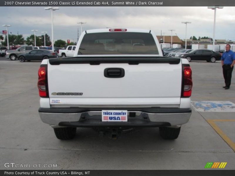 Summit White / Dark Charcoal 2007 Chevrolet Silverado 1500 Classic LS Extended Cab 4x4
