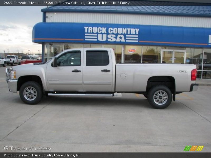 Silver Birch Metallic / Ebony 2009 Chevrolet Silverado 3500HD LT Crew Cab 4x4