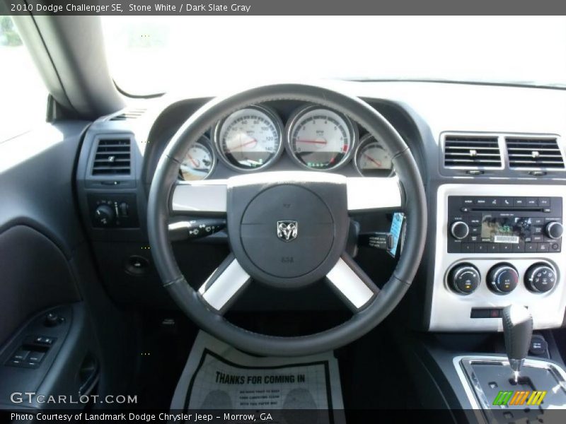 Stone White / Dark Slate Gray 2010 Dodge Challenger SE