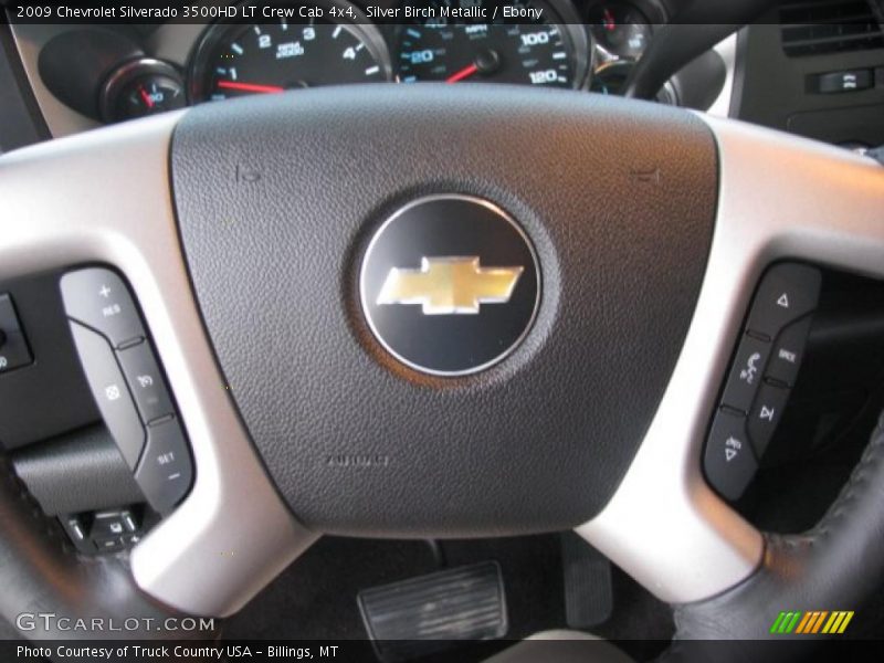 Silver Birch Metallic / Ebony 2009 Chevrolet Silverado 3500HD LT Crew Cab 4x4