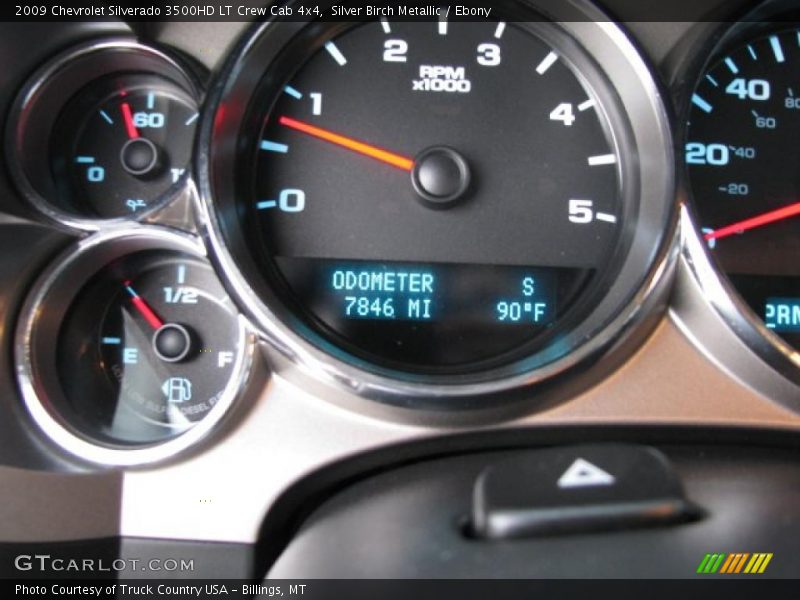 Silver Birch Metallic / Ebony 2009 Chevrolet Silverado 3500HD LT Crew Cab 4x4