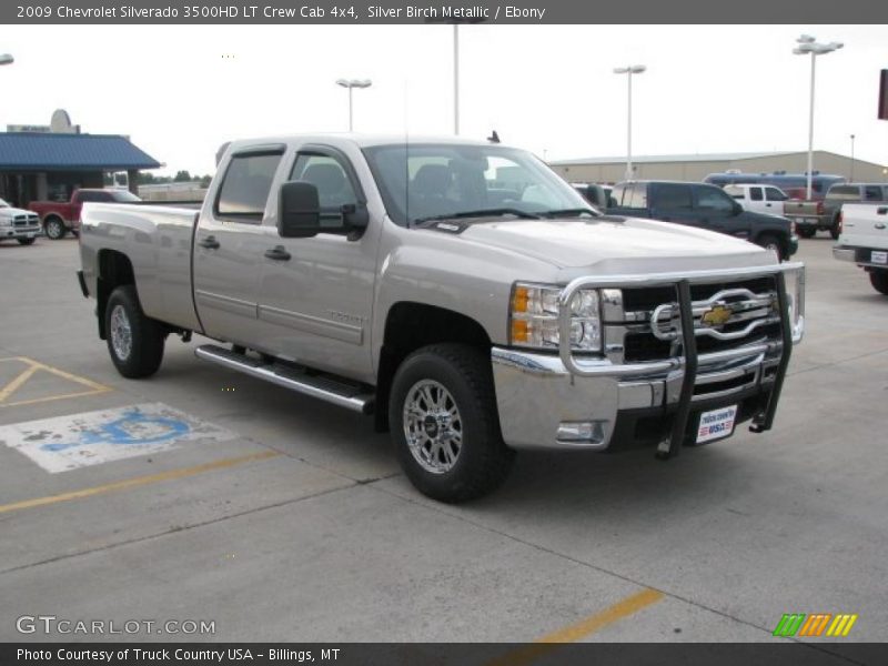 Silver Birch Metallic / Ebony 2009 Chevrolet Silverado 3500HD LT Crew Cab 4x4