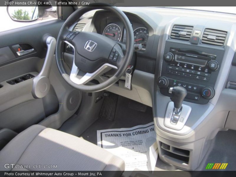 Taffeta White / Gray 2007 Honda CR-V EX 4WD