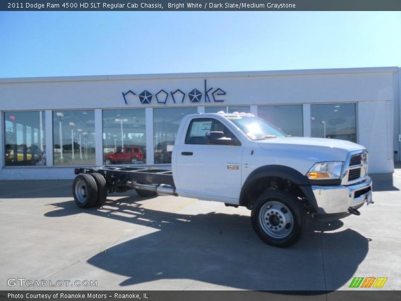 Bright White / Dark Slate/Medium Graystone 2011 Dodge Ram 4500 HD SLT Regular Cab Chassis