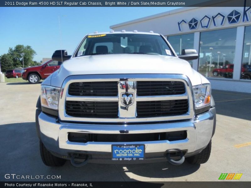Bright White / Dark Slate/Medium Graystone 2011 Dodge Ram 4500 HD SLT Regular Cab Chassis