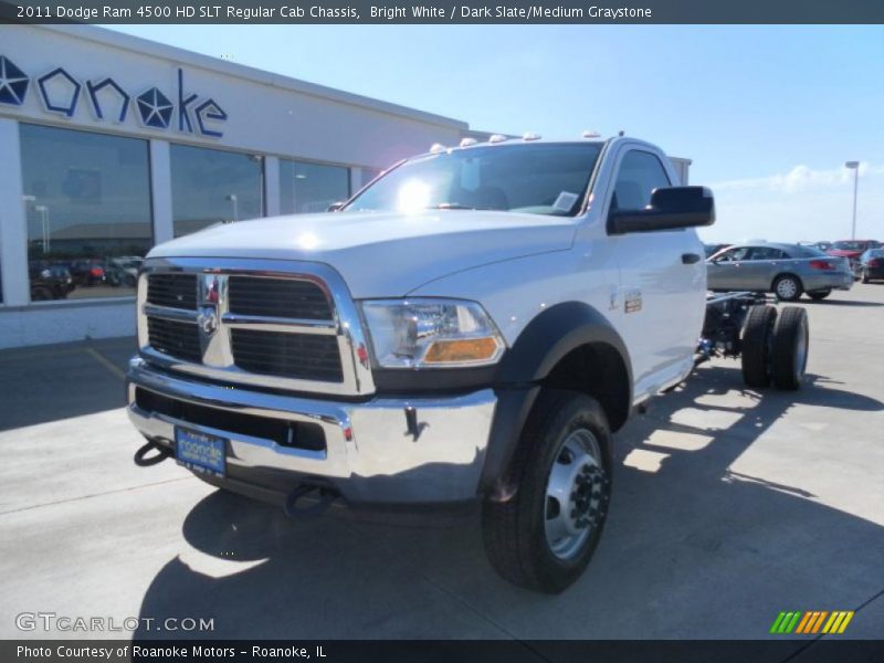 Bright White / Dark Slate/Medium Graystone 2011 Dodge Ram 4500 HD SLT Regular Cab Chassis