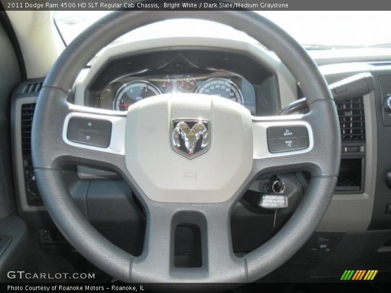 Bright White / Dark Slate/Medium Graystone 2011 Dodge Ram 4500 HD SLT Regular Cab Chassis
