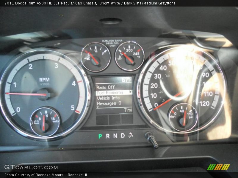 Bright White / Dark Slate/Medium Graystone 2011 Dodge Ram 4500 HD SLT Regular Cab Chassis