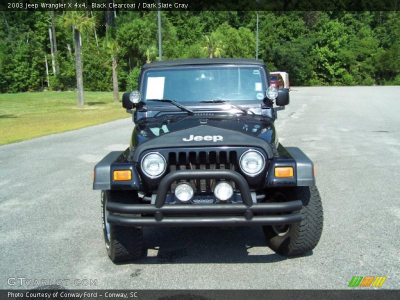 Black Clearcoat / Dark Slate Gray 2003 Jeep Wrangler X 4x4