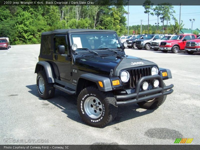Black Clearcoat / Dark Slate Gray 2003 Jeep Wrangler X 4x4