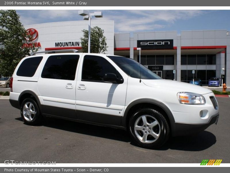 Summit White / Gray 2006 Pontiac Montana SV6
