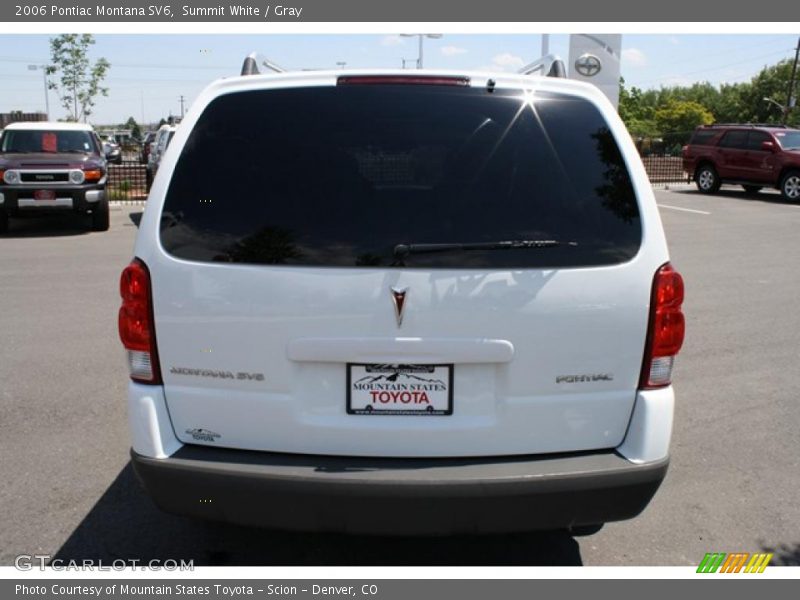 Summit White / Gray 2006 Pontiac Montana SV6