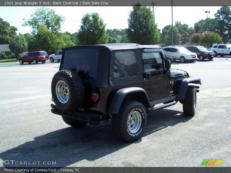 Black Clearcoat / Dark Slate Gray 2003 Jeep Wrangler X 4x4