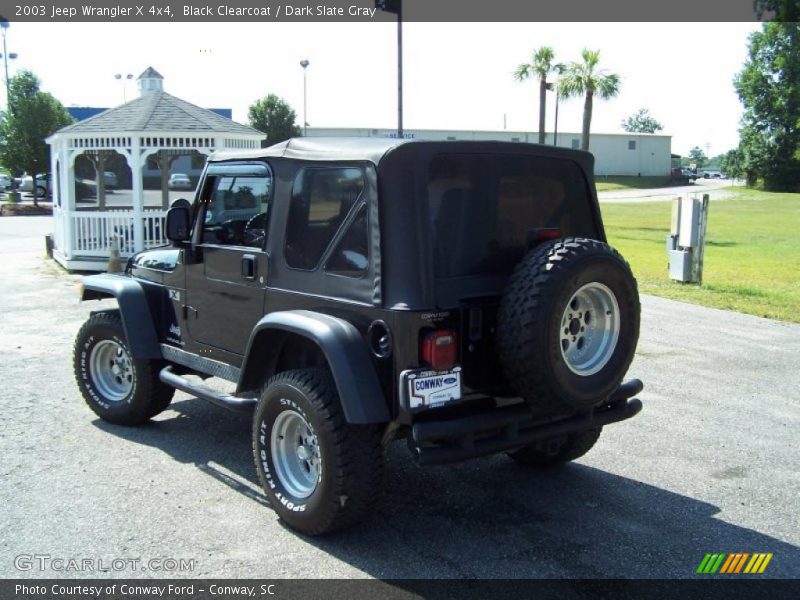 Black Clearcoat / Dark Slate Gray 2003 Jeep Wrangler X 4x4