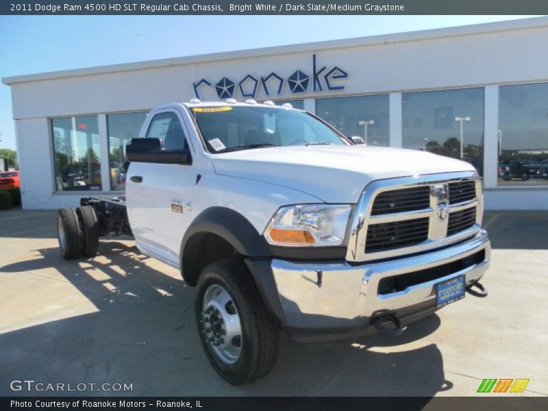 Bright White / Dark Slate/Medium Graystone 2011 Dodge Ram 4500 HD SLT Regular Cab Chassis