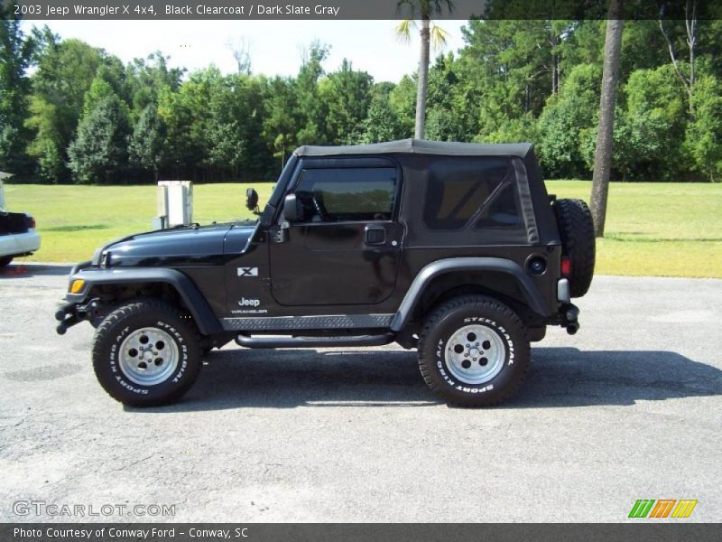 Black Clearcoat / Dark Slate Gray 2003 Jeep Wrangler X 4x4