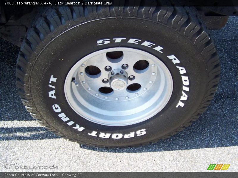 Black Clearcoat / Dark Slate Gray 2003 Jeep Wrangler X 4x4