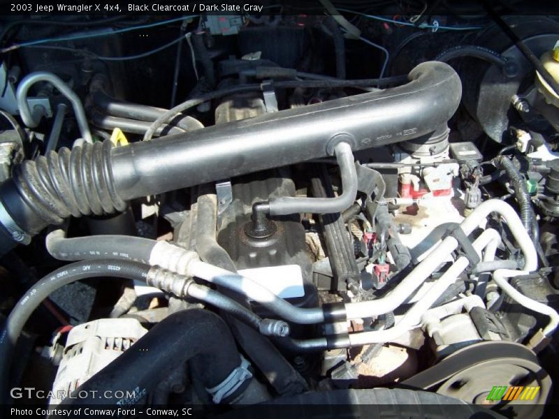 Black Clearcoat / Dark Slate Gray 2003 Jeep Wrangler X 4x4