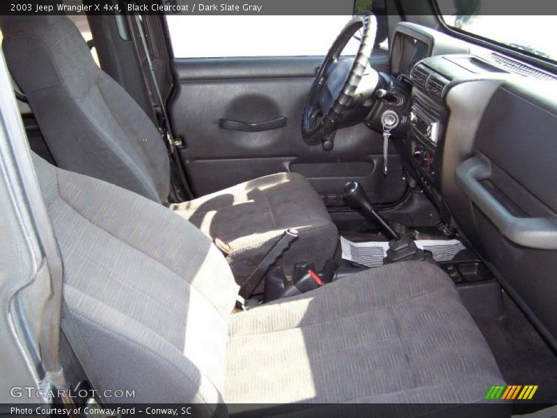 Black Clearcoat / Dark Slate Gray 2003 Jeep Wrangler X 4x4