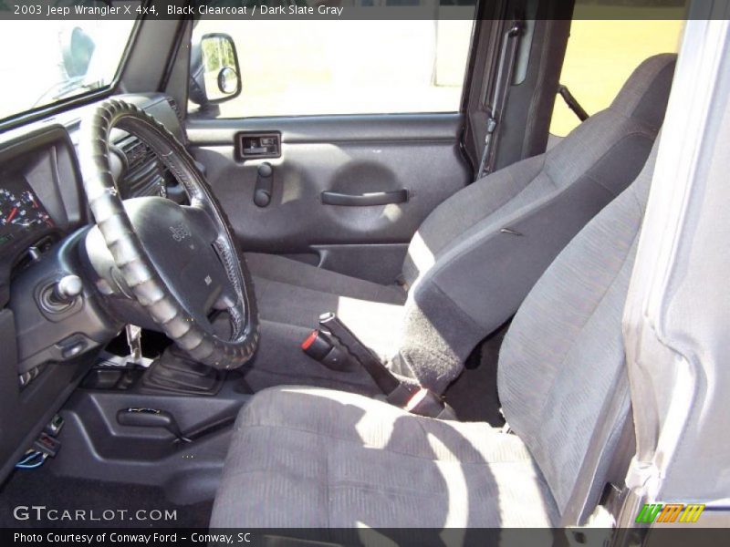 Black Clearcoat / Dark Slate Gray 2003 Jeep Wrangler X 4x4