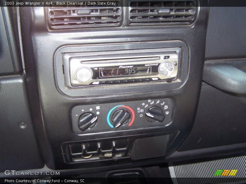 Black Clearcoat / Dark Slate Gray 2003 Jeep Wrangler X 4x4