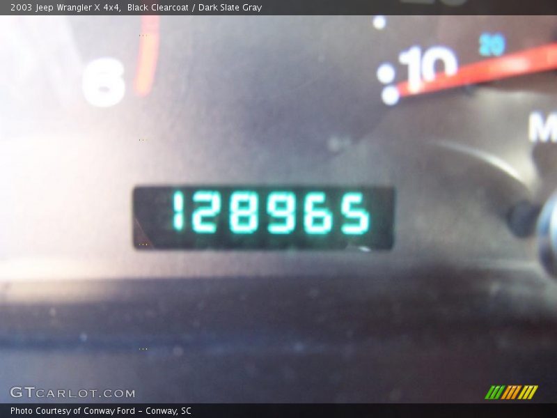 Black Clearcoat / Dark Slate Gray 2003 Jeep Wrangler X 4x4