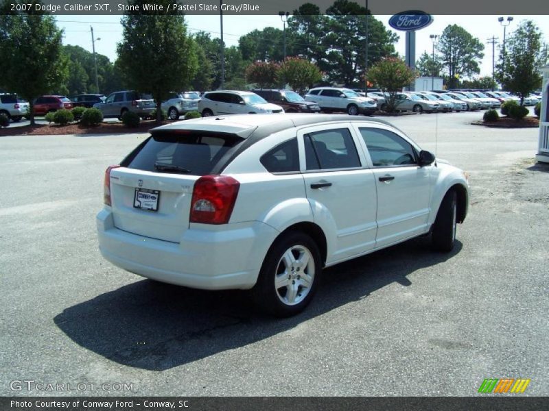 Stone White / Pastel Slate Gray/Blue 2007 Dodge Caliber SXT
