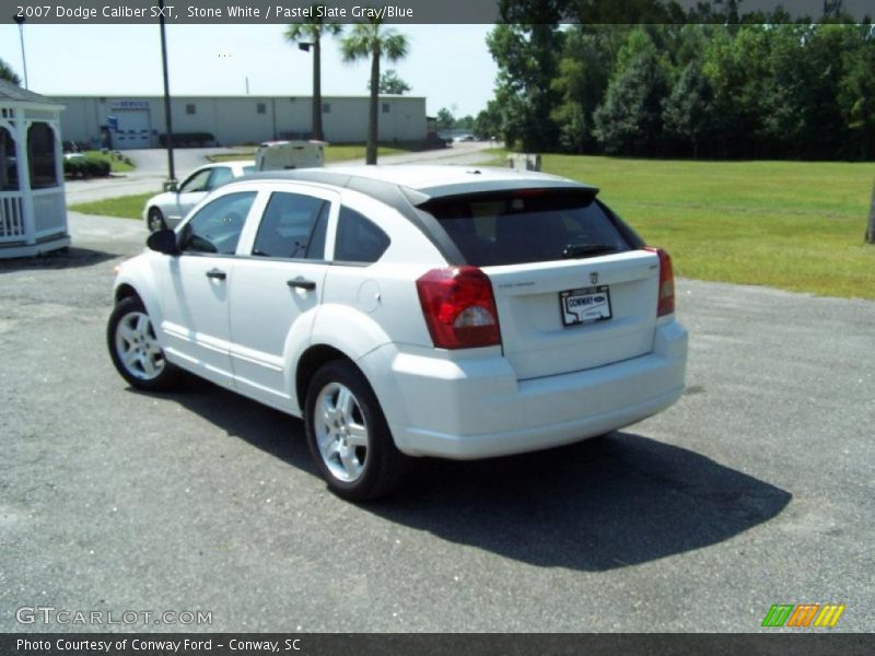 Stone White / Pastel Slate Gray/Blue 2007 Dodge Caliber SXT