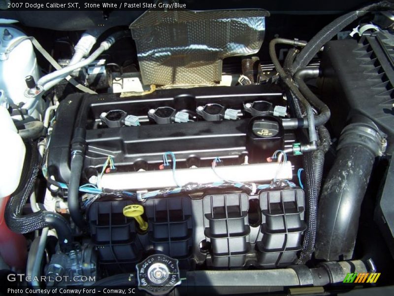Stone White / Pastel Slate Gray/Blue 2007 Dodge Caliber SXT