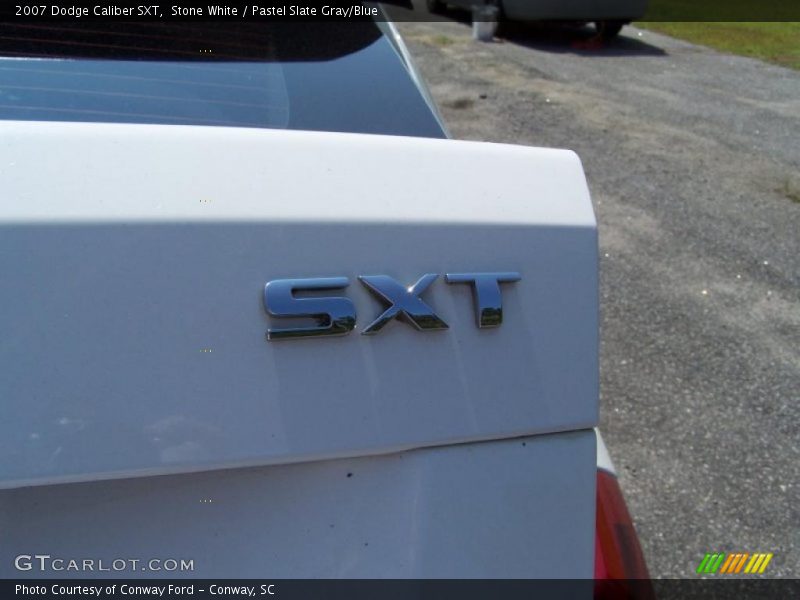 Stone White / Pastel Slate Gray/Blue 2007 Dodge Caliber SXT