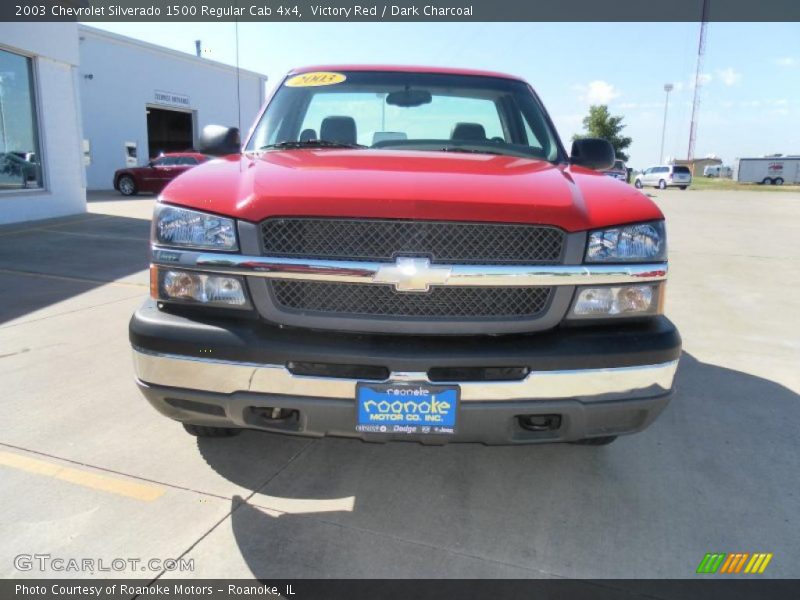 Victory Red / Dark Charcoal 2003 Chevrolet Silverado 1500 Regular Cab 4x4
